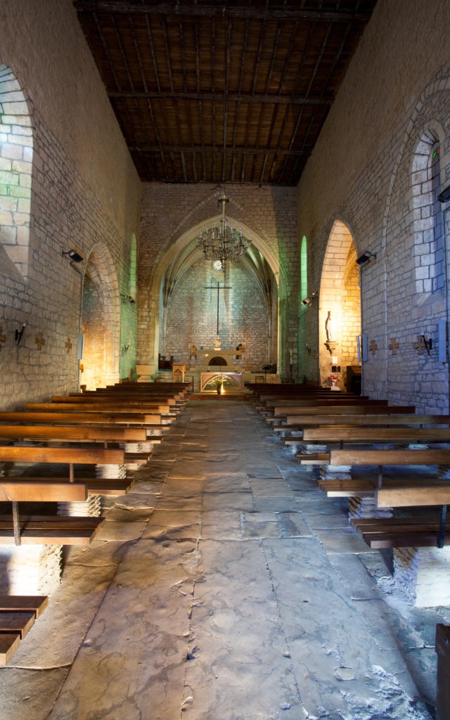 Intérieur de l'église de Carlux